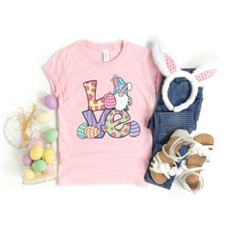 Easter Love Shirt,Easter Gnome Shirt,Easter Love Gnome Shirt,Easter Matching Shirt,Easter Bunny Shirt,Easter Bunny Gift,