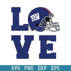 New York Giants Love Svg, New York Giants Svg, NFL Svg, Png Dxf Eps Digital File