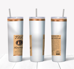 Titos Vodka Bottle Tumbler Sublimation Design, 20oz Tumbler Design Png, Titos Vodka Tumbler Png, Digital download