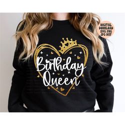 Birthday Queen Svg Png Jpg Dxf, Birthday Queen Svg, Birthday Shirt Svg, Diva, Birthday Svg, Birthday Party, Silhouette,