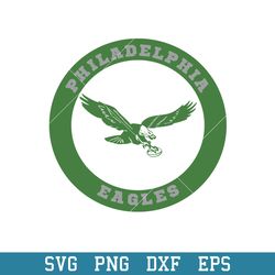 Philadelphia Eagles Circle Logo Svg, Philadelphia Eagles Svg, NFL Svg, Png Dxf Eps Digital File