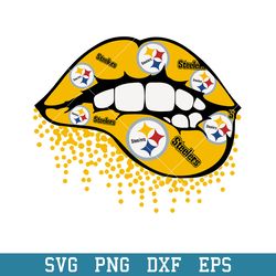 Pittsburgh Steelers Lips Svg, Pittsburgh Steelers Svg, NFL Svg, Png Dxf Eps Digital File
