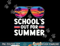Retro Last Day of School Schools Out for Summer Teacher  png, sublimation copy