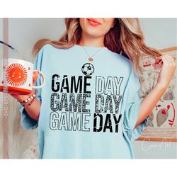 Soccer Game Day Png Svg Distressed - Grunge Soccer Leopard Print Shirt Design Cut File for Cricut Silhouette Eps Dxf Pdf