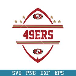 San Francisco 49ers Monogran Svg, San Francisco 49ers Svg, NFL Svg, Png Dxf Eps Digital File