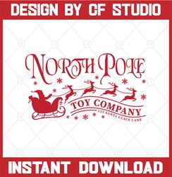 North Pole toy company SVG, Christmas svg, Santa svg, Christmas sign svg, eps, dxf, png cut file, Silhouette, Cricut