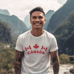Canada Shirt Canadian Shirt Canada Flag Shirt Matching Canada Day Shirt Oh Happy Day Tee Gift For Canadian