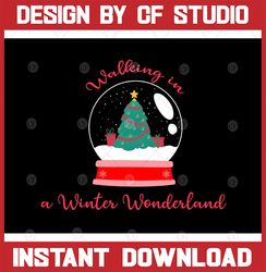 Walking in a Winter Wonderland SVG with alternate design | DXF | Christmas SVG | Christmas svg  svg | Holiday | Winter |
