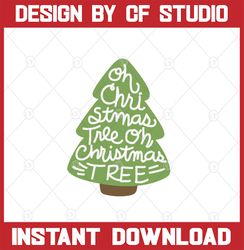 Oh Christmas Tree SVG File - Christmas song, Holiday Music, Cricut, Silhouette Cameo, Cut File, Digital Download