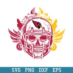 Skull Helmet Arizona Cardinals Floral Svg, Arizona Cardinals Svg, NFL Svg, Png Dxf p Digital FIle