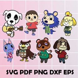 Animal Crossing Svg, Animal Crossing Clipart, Animal Crossing Digital Clipart, Animal Crossing Eps, Animal Crossing Png