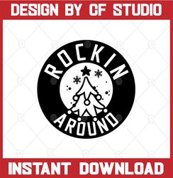 Rokin around Christmas  - .svg .png .pdf .eps .dxf - Instant Download - Cut File