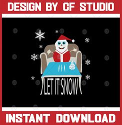 Let It Snow SVG - Let It Snow- Santa SVG - Christmas SVG