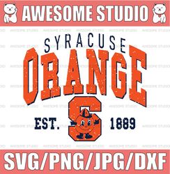Vintage 90's Syracuse Orange Svg, Syracuse Svg, Vintage Style University Of Syracuse Svg, Png Svg dxf NCAA Svg, NCAA Spo