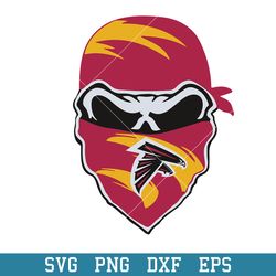 Skull Maks Atlanta Falcons Svg, Atlanta Falcons Svg, NFL Svg, Png Dxf Eps Digital File