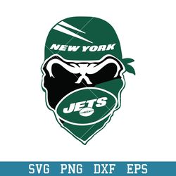 Skull Mask New York Jets Svg, New York Jets Svg, NFL Svg, Png Dxf Eps Digital File