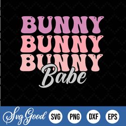 Bunny Babe Easter Bunny Retro, Cricut Cut Files, Silhouette Cut Files, Cutting File, Digital Download