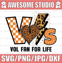 Tennessee Vols PNG, Vol Fan for Life, VFL Png, Tennessee Png, Tennessee Volunteers Png, UT Vols Png, NCAA Png