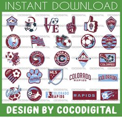 26 Files MLS Logo Colorado Rapids, Colorado Rapids svg, Vector Colorado Rapids, Clipart Colorado Rapids, Football Kit Co