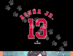 Ronald Acuna Jr 13 Atlanta Baseball Player MLBPA Fan png, sublimation
