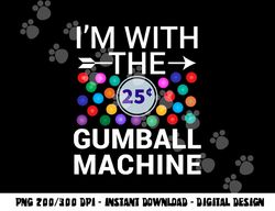 i m with gumball machine matching costume halloween couple png, sublimation copy
