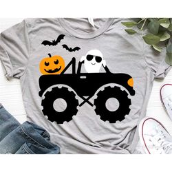 Halloween Truck Svg, Monster Truck Svg, Boys Halloween Svg,  Kids Halloween Svg, Pumpkin Svg, Ghost Svg, Svg File for Cr