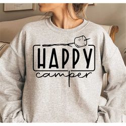 Happy Camper Svg, Camping Svg, Adventure Svg, Camp life Svg, Campfire Svg, Marshmallow Camp Svg, Vacation Svg, Outdoors