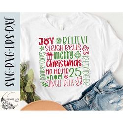 Christmas subway SVG design - Christmas shirt SVG for Cricut - Merry Christmas SVG - Cut file - Digital download