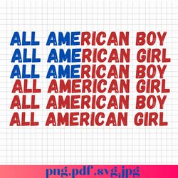 All American Boy Png, All American Girl Png . American Flag Png , USA Flag PNG.