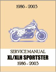 Harley Davidson Sportster XLH883 XLH1100 XLH1200 (1986-2003) Service Manual
