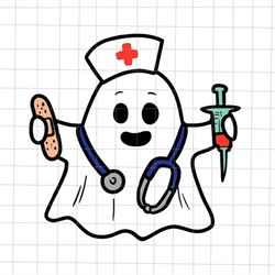 Nurse Ghost Halloween Svg, Ghost Doctor Halloween Svg, Nurse Halloween Svg, Nurse Ghost Svg, Nurse Svg
