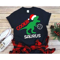 Christmas T-Rex Svg, Santa Saurus Svg, Cookie Saurus Svg, Dinosaur Svg, Funny Svg, Kids Svg, Christmas Shirt Svg Files f