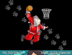 Santa Basketball Christmas Boys Men Slam Dunk Ball Sports  png, sublimation copy