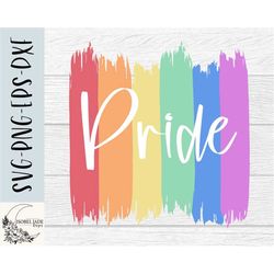 Pride SVG design - Rainbow paint strokes SVG file for Cricut - Pride shirt SVG - Sublimation file Digital Download