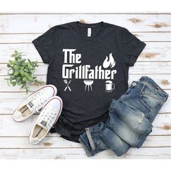 Gift For Dad, Dad Shirt, Best Dad Shirt, Daddy Tshirt, The Grillfather, BBQ T-shirt, Fathers Day Gift, Funny Dad Shirt,