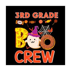 Back To School Svg Halloween 3rd Boo Grade Vector, Crew Svg Diy Craft Svg File For Cricut