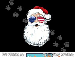 Santa Claus Patriotic USA Sunglasses Christmas in July png, sublimation copy