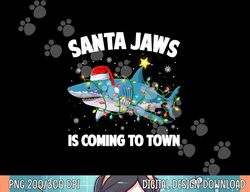 Santa Jaws Shark Christmas Lights Merry Sharkmas Xmas Boys png, sublimation copy