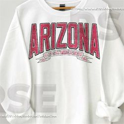 Vintage Arizona Sweatshirt, Arizona Fan Crewneck Sweatshirt, Distressed Arizona Sweatshirt, Arizona Gift, College Studen