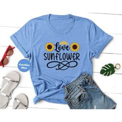 Love Sunflower Shirt, Retro Sunflowers Sweatshirt, Cute Botanical T-shirt, Sunflower Lover Hoodie, Garden Outfit, Sunflo