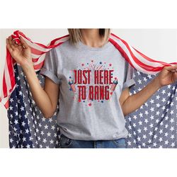 Just Here for the Boom Boom Shirt, 4th of July Shirt, Merica Shirt, 4th of July, USA Shirt, Independence Day Shirt, Red