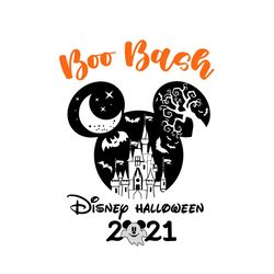 Boo Bash Disney Halloween 2021 Svg Halloween Vector Svg, Halloween Mickey Gift For Halloween Day Svg, Silhouette Sublima