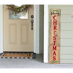 Christmas Porch Sign Svg, Merry Christmas Svg, Vertical Sign Svg, Welcome Porch Sign Svg, Winter Home Sign Svg Files for