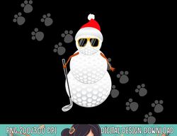 Santa Snowman Golf Ball Christmas Golfer Gift png, sublimation copy