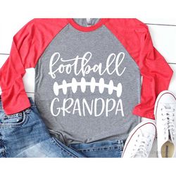 Football Grandpa Svg, Football Svg, Football Granddad Shirt Svg, Game Day Svg, His Biggest Fan, Football Seams Svg File