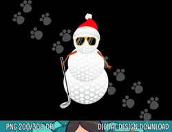 Santa Snowman Golf Ball Christmas Golfer Gift png, sublimation copy