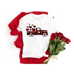 Buffalo Plaid Truck Shirt,Heart Shirt, Love Shirt,I Love You Shirt, Leopard Shirt, Leopard Print Shirt, Leopard Design F