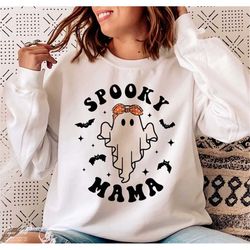 spooky mama svg, spooky mom svg, halloween shirt gift for mom, Spooky svg, halloween mama svg, mom life svg, Png sublima