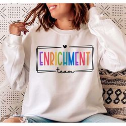 Enrichment Teacher PNG SVG, Enrichment Team Shirt Svg, Elementary school Svg, Back To School Svg, Sublimation Design, Cu