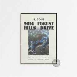 J. Cole / 2014 Forest Hills Drive / Album Cover Poster, Poster Print Wall Art, Custom Poster, Home Decor, 4 Your Eyez On